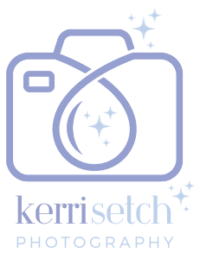 graphic outline of camera with sparkles in logo